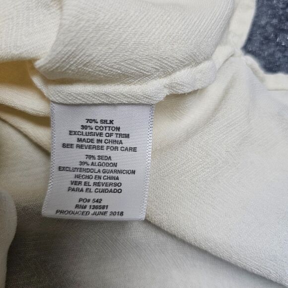 Nat Nast Men’s Button-Up Shirt Silk blend Short Sleeve White Cream Sz XL - Picture 5 of 10